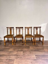 Vintage Honey Oak Dining Chairs