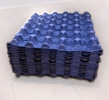 Cardboard egg tray blue - cardboard,