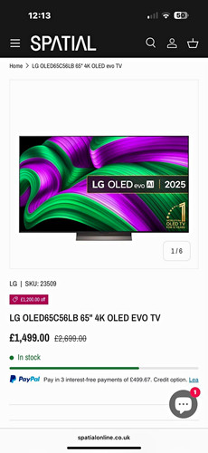 Oled65c56lb 65in oled tv - lg,