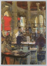 c28741 Ken Howard Venezia  art painting  postcard