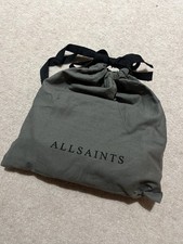 All Saints Black Leather Purse
