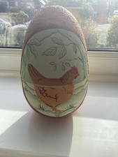 Papier Mache hand painted Italian Easter egg (Naples) - 1990’s 