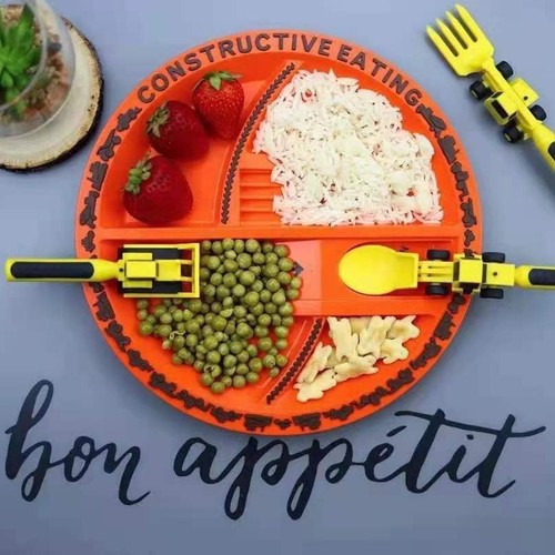 Kids dish shovel fork spoon - dish,