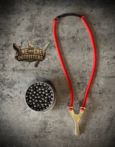 Mini brass slingshot - mini, slingshot/