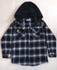 Boys Black & White Hooded