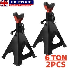 2x Axle Stands 6 Ton Tonne Heavy Duty Car Van Vehicle Stand Lift Jack Trolley