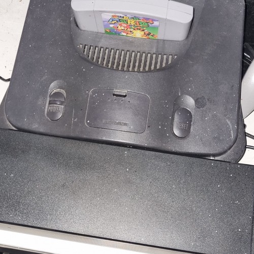 Nintendo n64 black console - n64,