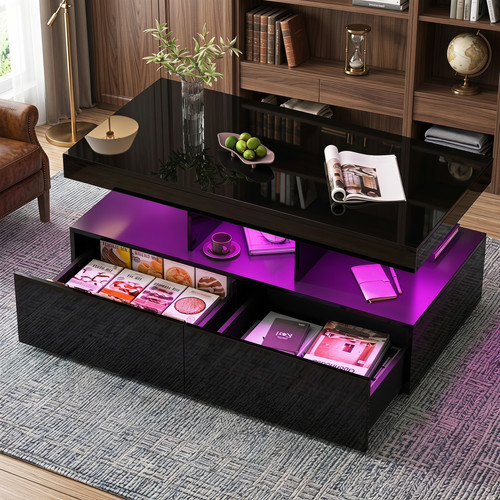 Coffeetable with led - coffeetable, high