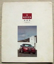 ROVER 600 SERIES LF Car Sales Brochure For 1995 #4561 620Si 620SLi 623SLi 623GSi