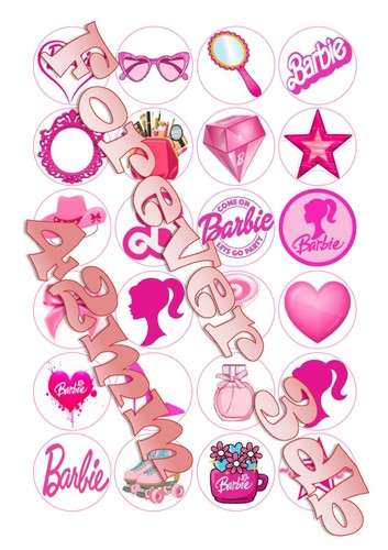 42mm barbie edible - x,