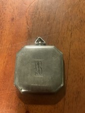 Art Deco Locket Sterling Silver Pendant 1920s