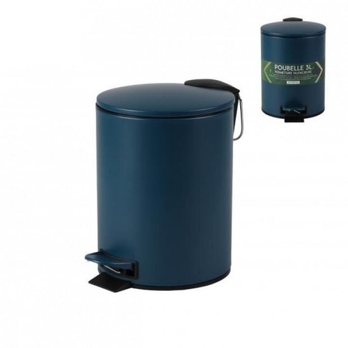 Metal dustbin dark - metal,