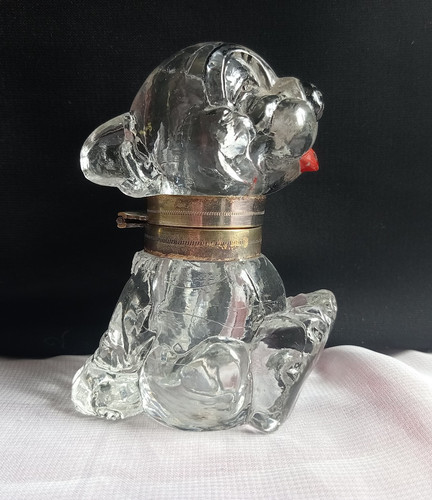 Bonzo dog glass inkwell 1920 - bonzo,