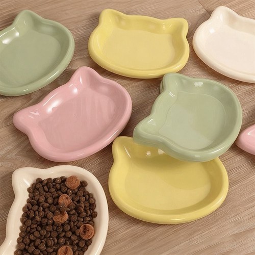 Plastic cat food bowl - plastic,