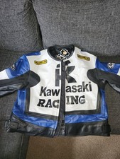Kawasaki leather motorcycle - kawasaki,