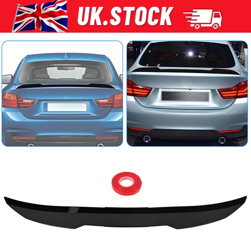 Gloss black rear boot trunk - black,
