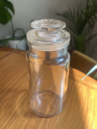 Small vintage glass sweet - glass, jar