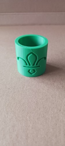 Green scout woggle - x,