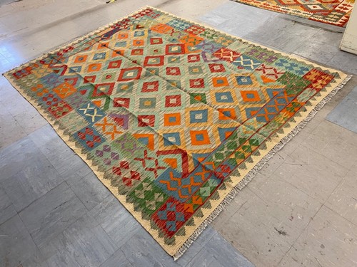 Handmade afghan turkish kilim - handmade, afghan/turkish