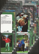 FAX PAX-FULL SET- GOLF 1986 (X36 CARDS) JACK NICKLAUS SEVE FALDO EXCELLENT+++