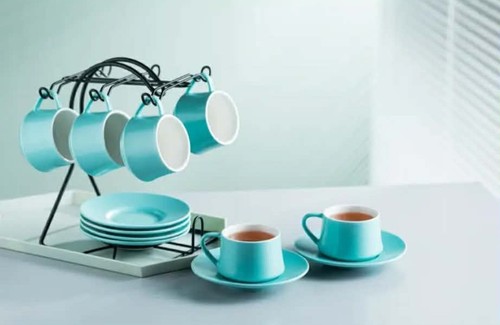 Turquoise porcelain espresso - turquoise,