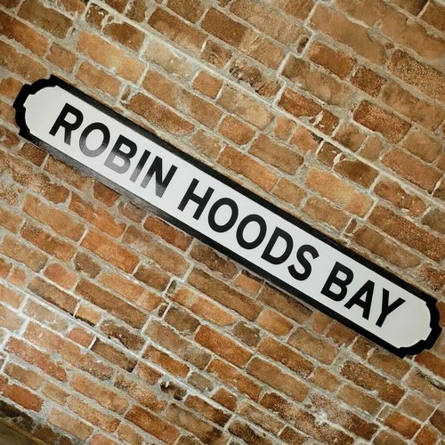 Robin hoods bay sign - robin,