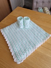 Hand crochet baby blanket - blanket, &