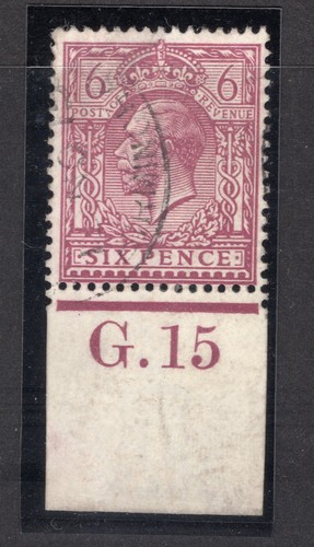 1912 reddish purple - 1912-24, 6d