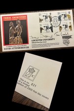 David Attenborough & Jane Goodall Signed FDC 1982 - Lt edition