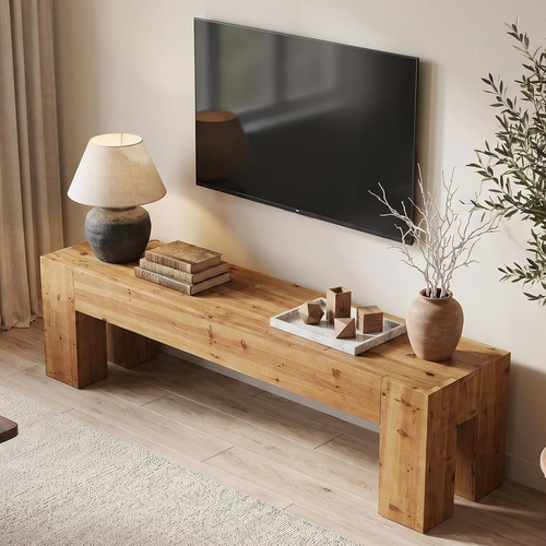 Solid wood tv stand for - 63'',
