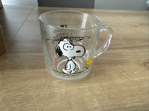 Vintage snoopy peanuts glass - vintage,