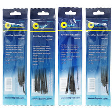 40PCS Scroll Saw Blades 10TPI 14TPI 21TPI & 24TPI 130mm Carbon Steel Pin Ended