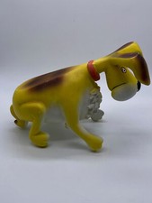 Playful Yellow and Brown Dog Shaped Table Top Wine Bottle Holder 