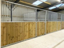 Internal Stables Hinged Door Frontage - Pine Infills