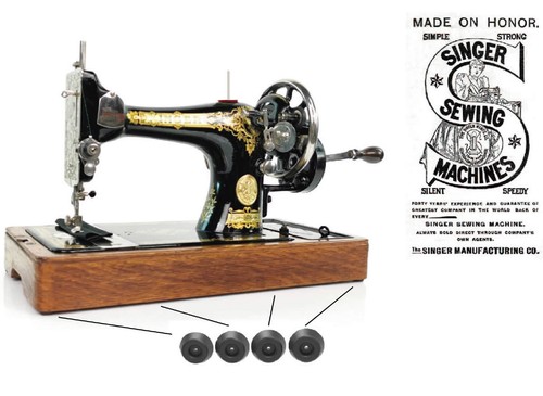 Singer wooden base - wooden, feet