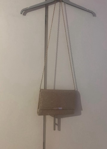 Gold sparkly clutch - gold,