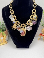 Zara Gold Tone Charm Necklace