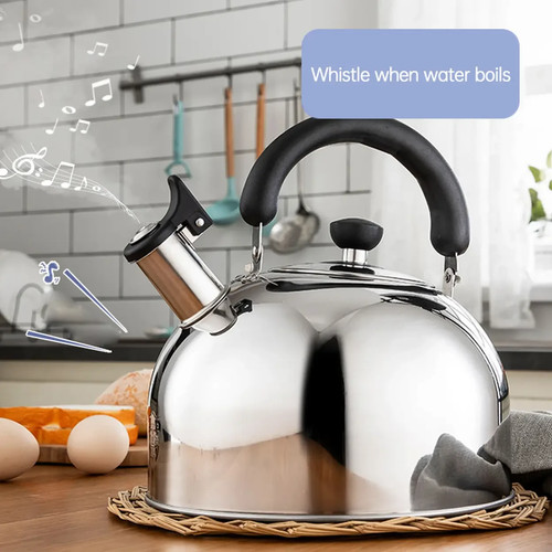 Whistling kettle for - gas, or