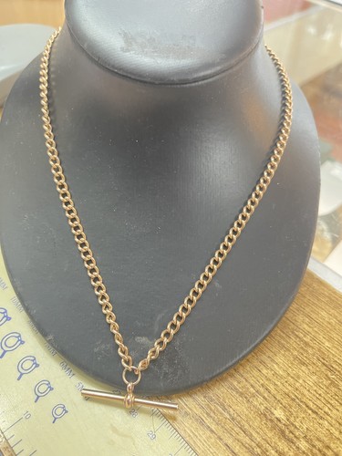 9ct rose gold curb - curb, link