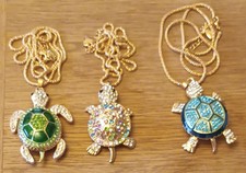 Set Of 3 Turtle Necklaces 