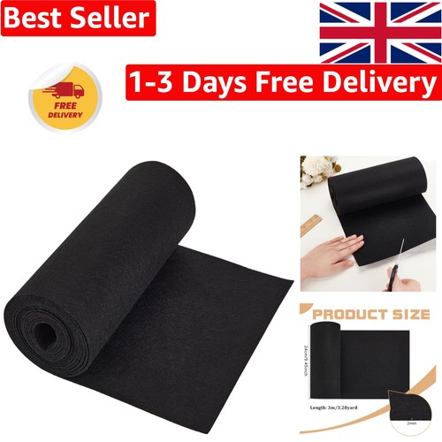 Black polyester felt - polyester,