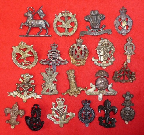 British cap badges job - 20,