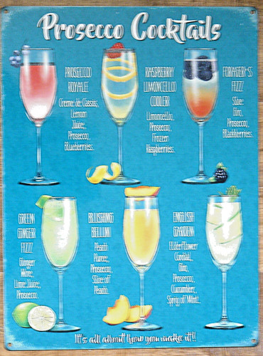 Prosecco metal wall - prosecco,