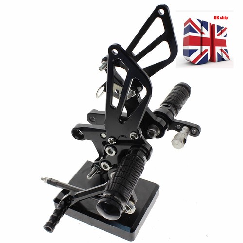 Cnc black rearset footpegs - cnc,