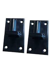 4 Hole 16mm Pin Gate Fence Hinge Rectangle Wall Post Mounted Bracket 2 Pack