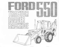 FORD DIGGER BACKHOE LOADER 550 PARTS MANUAL