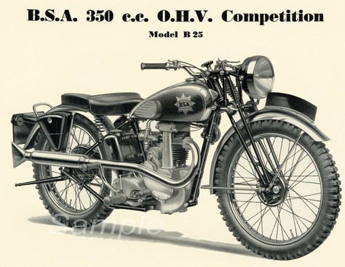 Vintage bsa 350 - vintage, competition