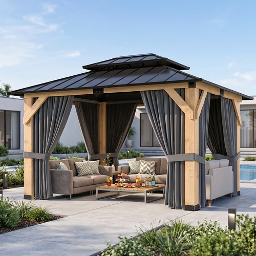 X12 outdoor hardtop - 10'x12'outdoor, wood