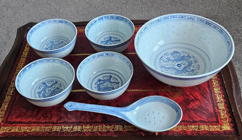 Chinese rice bowl spoon - chinese,