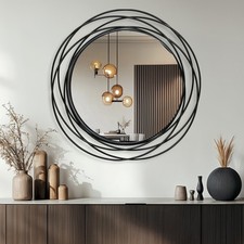 Large Round Wall Mirror 32
